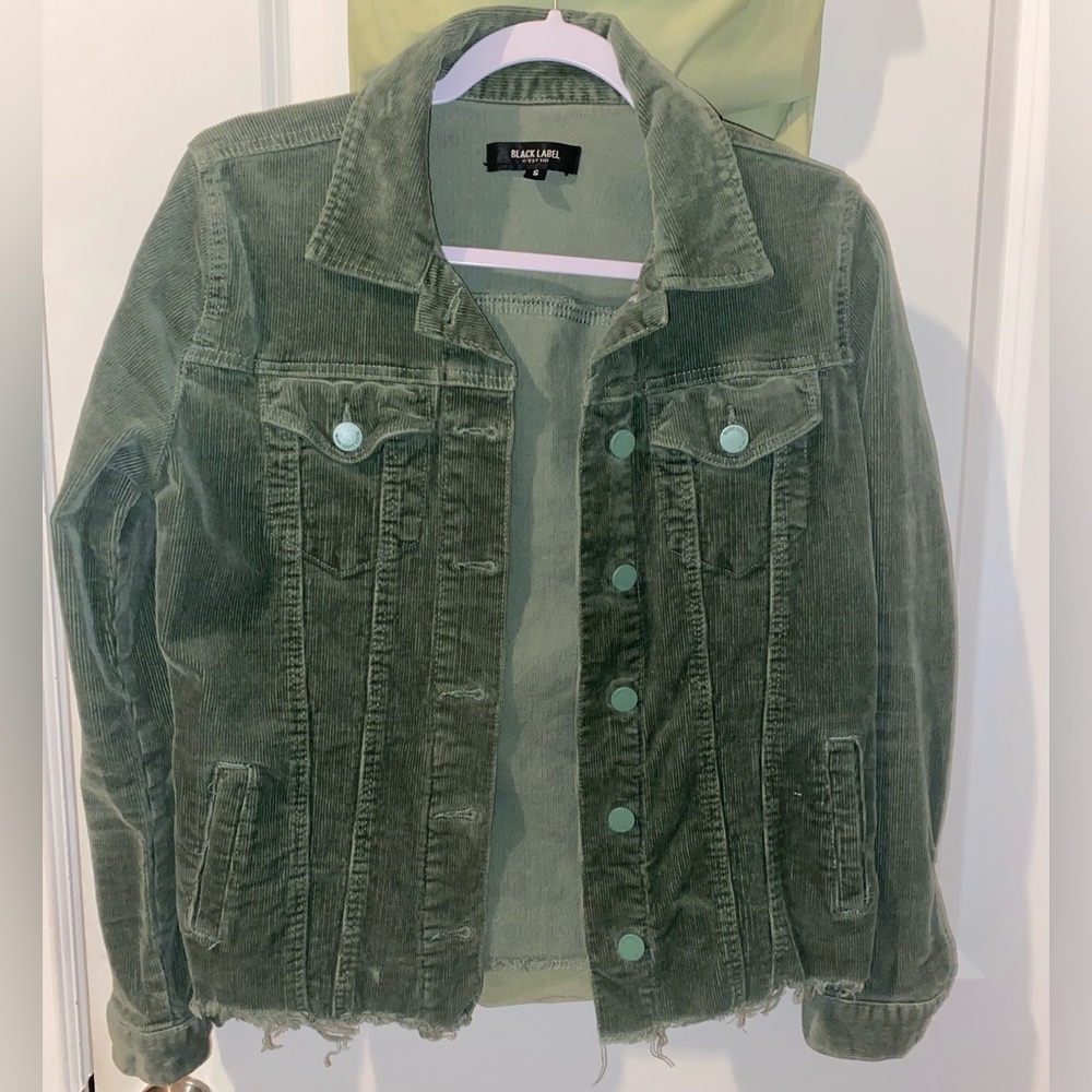 BLACK LABEL Green Corduroy Jacket